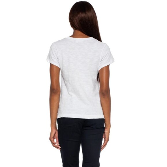 Wilt V Neck Short Sleeve Baby Fit Tee Womens Size M Slub Knit Classic Capsule - Picture 3 of 10